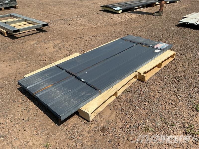  Quantity of (70) Grey Metal Roof Panels (Unused) Gervės, keltuvai ir medžiagų kėlimo įranga