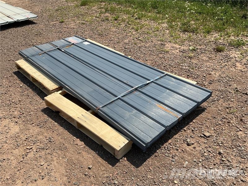  Quantity of (70) Grey Metal Roof Panels (Unused) Gervės, keltuvai ir medžiagų kėlimo įranga