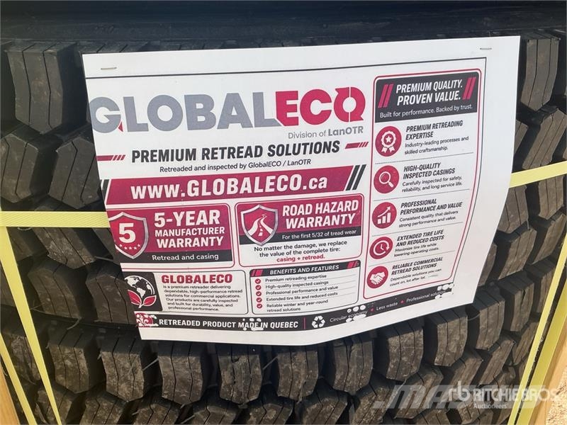  Quantity of (8) 11R22.5 Snow Traction Retread Tire Tyres, wheels and rims