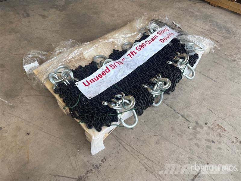 Quantity of (8) Greatbear Double Leg Lifting Chain Crane spares & accessories
