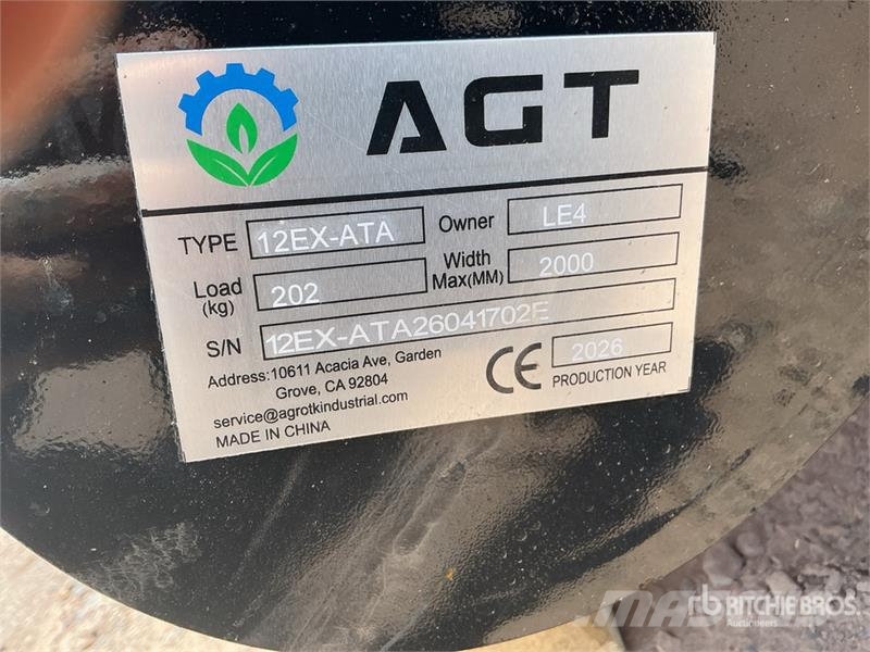 Quantity of (9) AGT 12EX-ATA Mini Excavator Attac Drugi deli