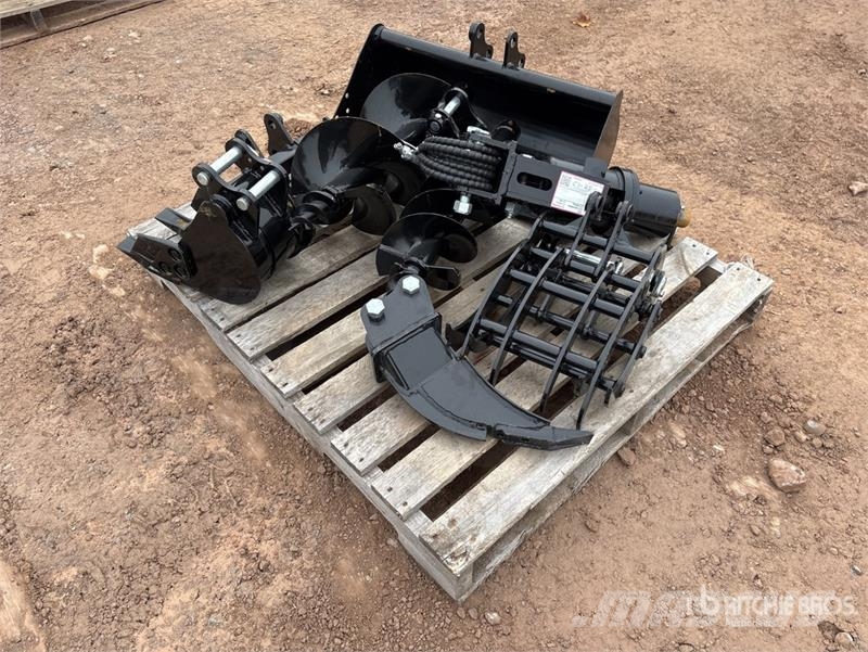 Quantity of (9) Mini Excavator Attachments (Unused Andre komponenter