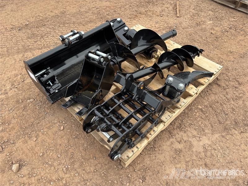 Quantity of (9) Mini Excavator Attachments (Unused Andre komponenter