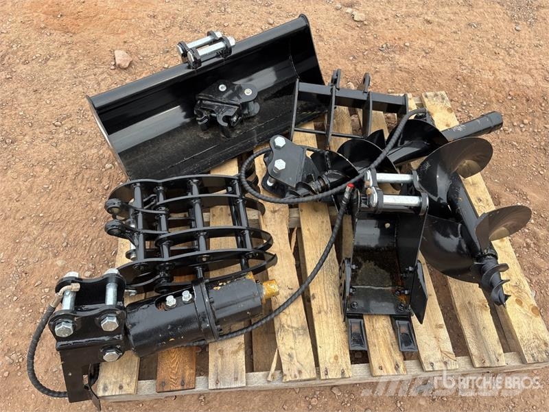 Quantity of (9) Mini Excavator Attachments (Unused Andre komponenter