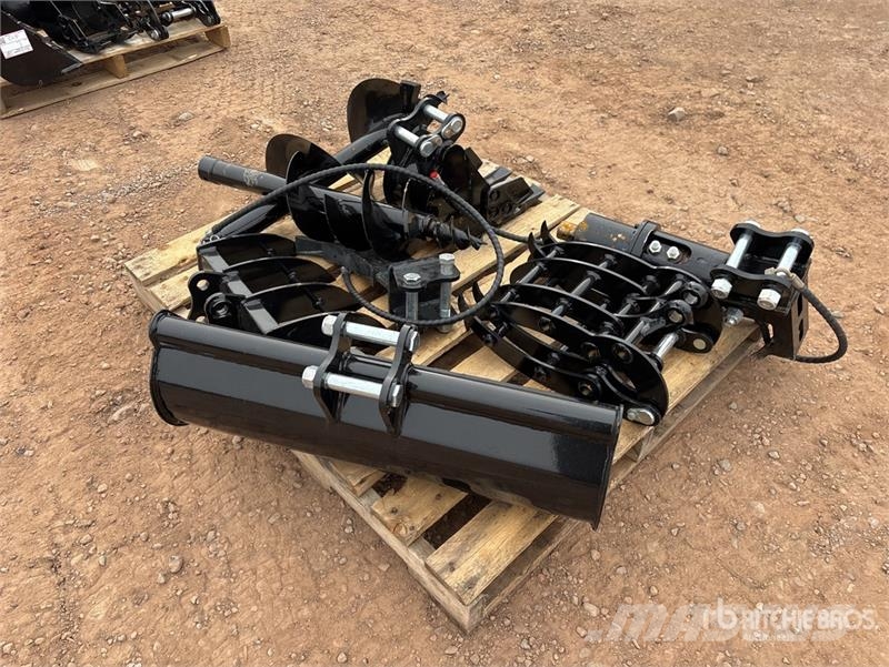 Quantity of (9) Mini Excavator Attachments (Unused Andre komponenter
