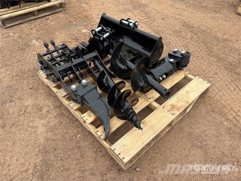 Quantity of (9) Mini Excavator Attachments (Unused Andre komponenter