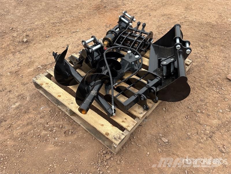 Quantity of (9) Mini Excavator Attachments (Unused Andre komponenter