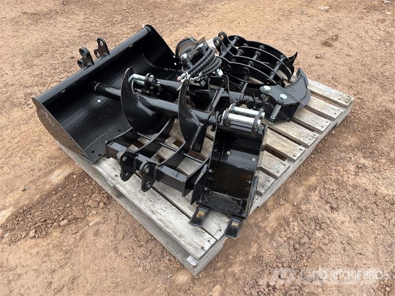 Quantity of (9) Mini Excavator Attachments (Unused Andre komponenter