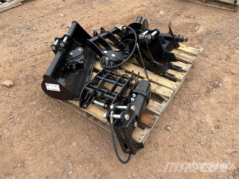 Quantity of (9) Mini Excavator Attachments (Unused Andre komponenter