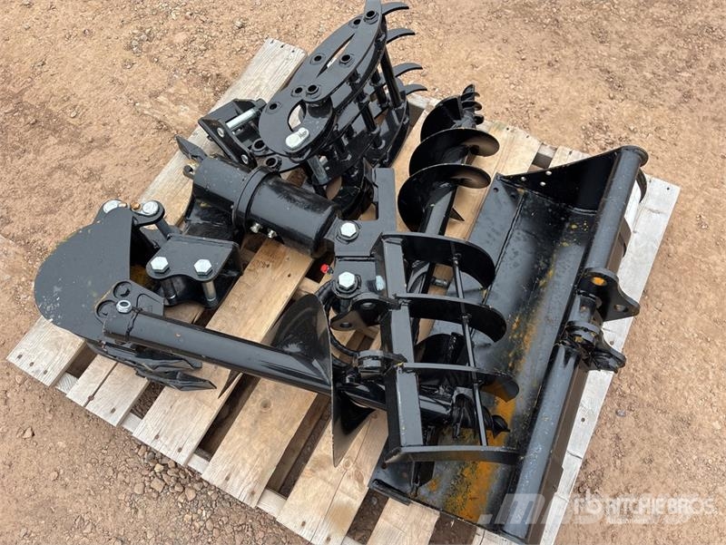 Quantity of (9) Mini Excavator Attachments (Unused Andre komponenter