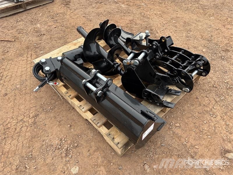Quantity of (9) Mini Excavator Attachments (Unused Andre komponenter