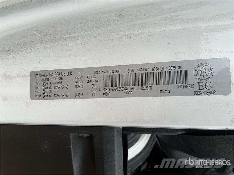RAM Promaster 1500 Cargo Van (Inoperable) Gesloten bedrijfswagens