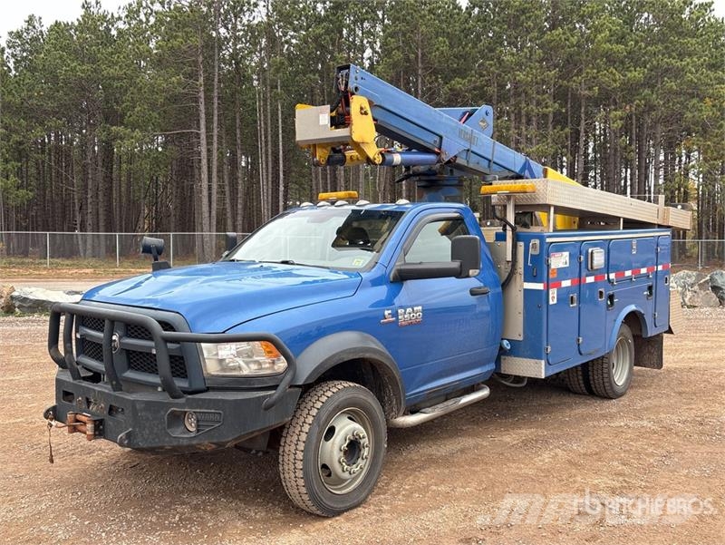 RAM Versalift SST37EIH 37 ft on Ram 5500 4x4 Bucket T Truck mounted aerial platforms