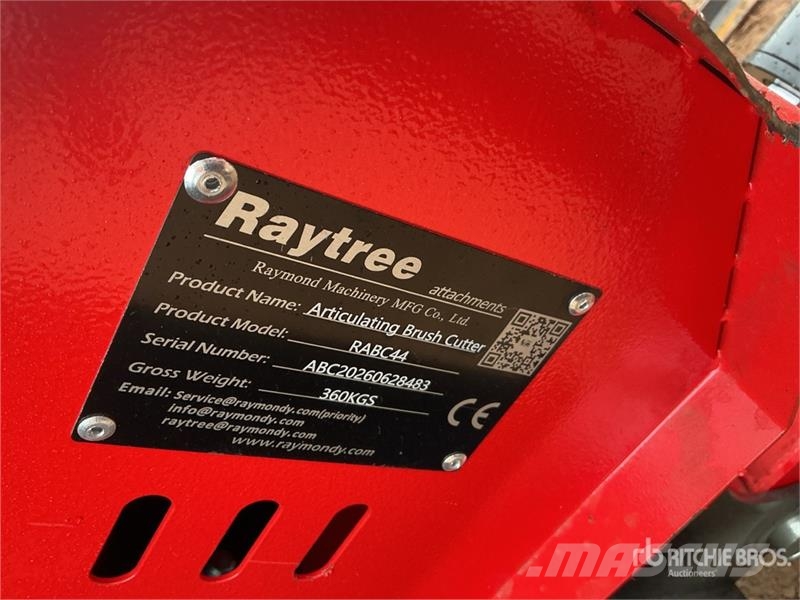 Raytree RABC44 44 in Articulating Skid Steer Brush Tondeuses tractées