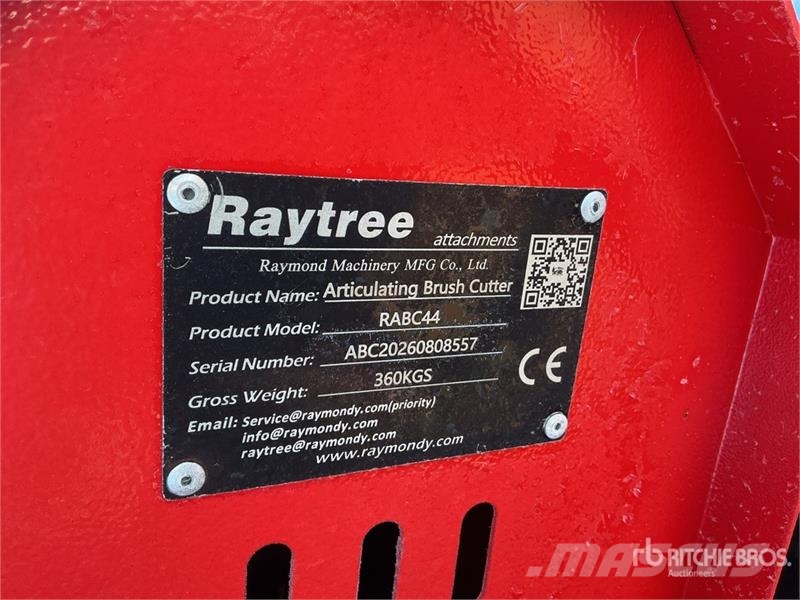 Raytree RABC44 44 in Articulating Skid Steer Brush Monterade och påhängda gräsklippare