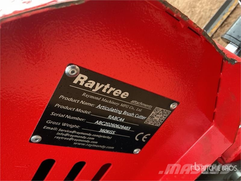 Raytree RABC44 44 in Articulating Skid Steer Brush Tondeuses tractées