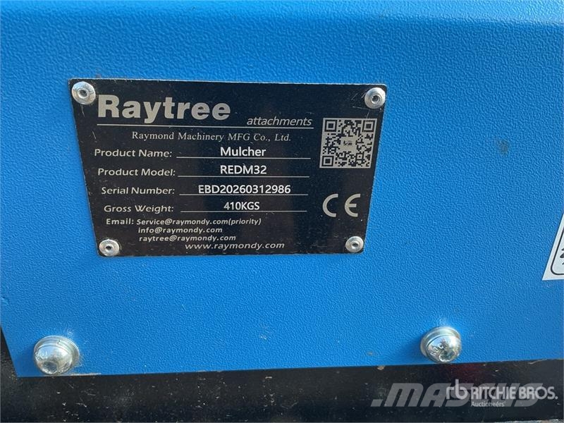 Raytree REDM32 32 in Excavator Drum Mulcher - Fits Ďalšie komponenty