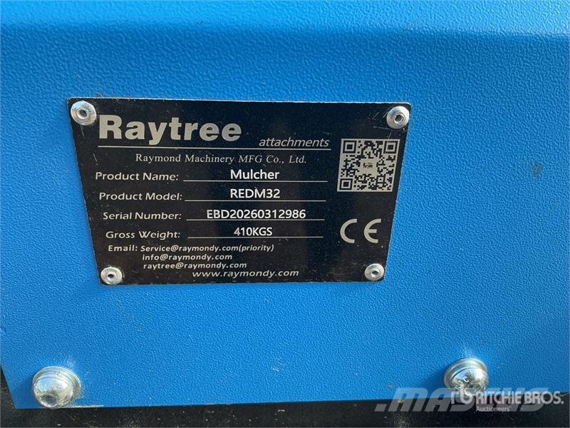 Raytree REDM32 32 in Excavator Drum Mulcher - Fits Ďalšie komponenty