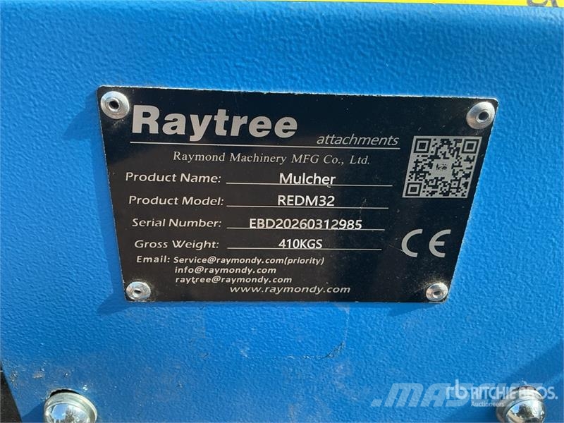 Raytree REDM32 32 in Excavator Drum Mulcher - Fits Drugi deli
