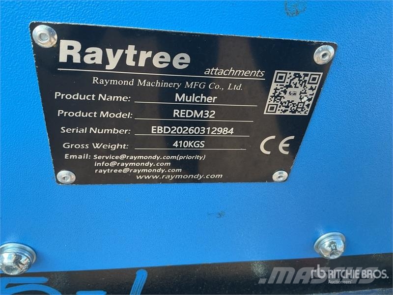Raytree REDM32 32 in Excavator Drum Mulcher - Fits Drugi deli