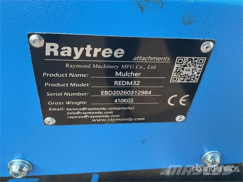Raytree REDM32 32 in Excavator Drum Mulcher - Fits Drugi deli