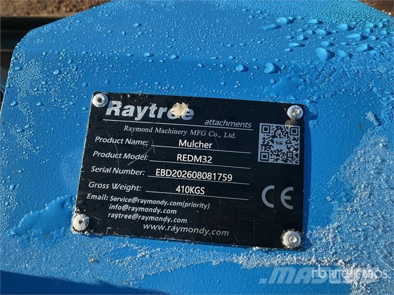  Raytree REDM32 32 in Excavator Drum Mulcher - Fits Otros componentes