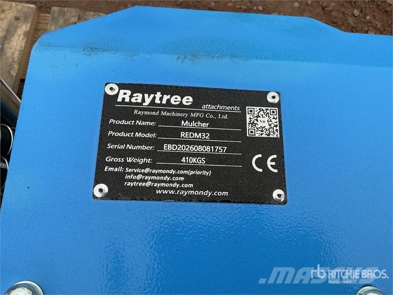  Raytree REDM32 32 in Excavator Drum Mulcher - Fits Otros componentes