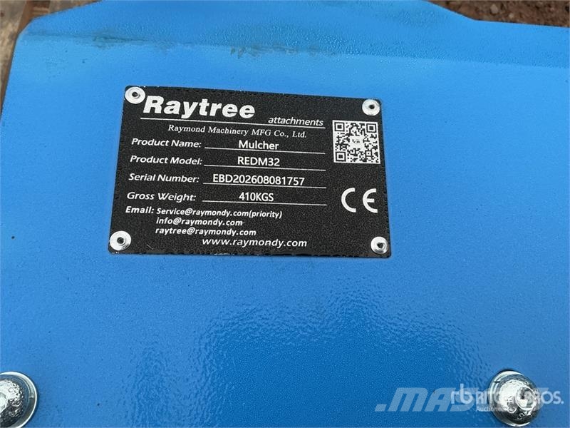 Raytree REDM32 32 in Excavator Drum Mulcher - Fits Otros componentes