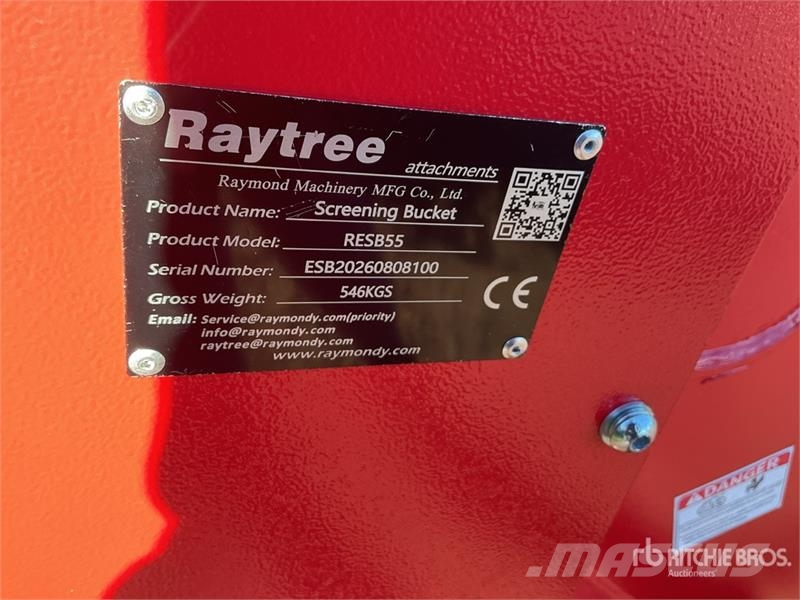  Raytree RESB55 55 in Excavator Screening Bucket -  Rotátoros törőkanalak