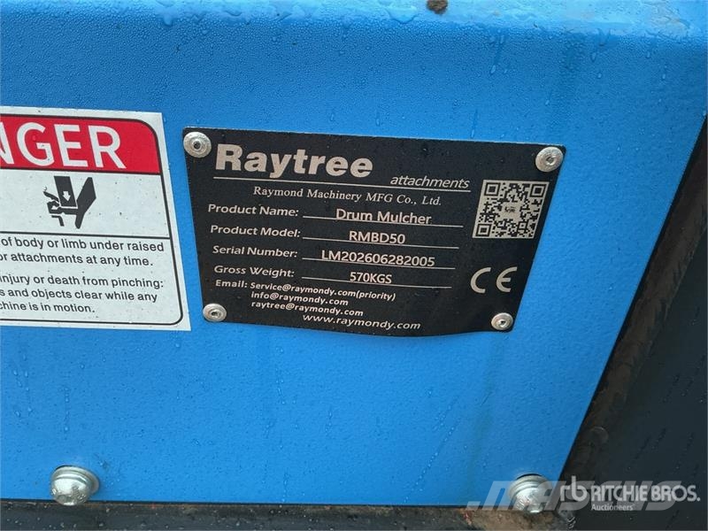 Raytree RMBD50 50 in Drum Skid Steer Mulcher (Unus Šumarski malčeri