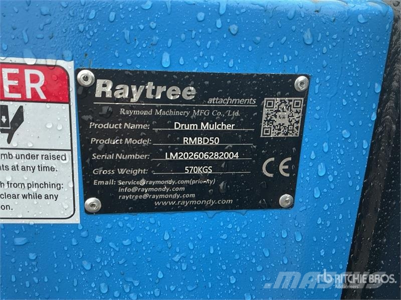 Raytree RMBD50 50 in Drum Skid Steer Mulcher (Unus Šumarski malčeri