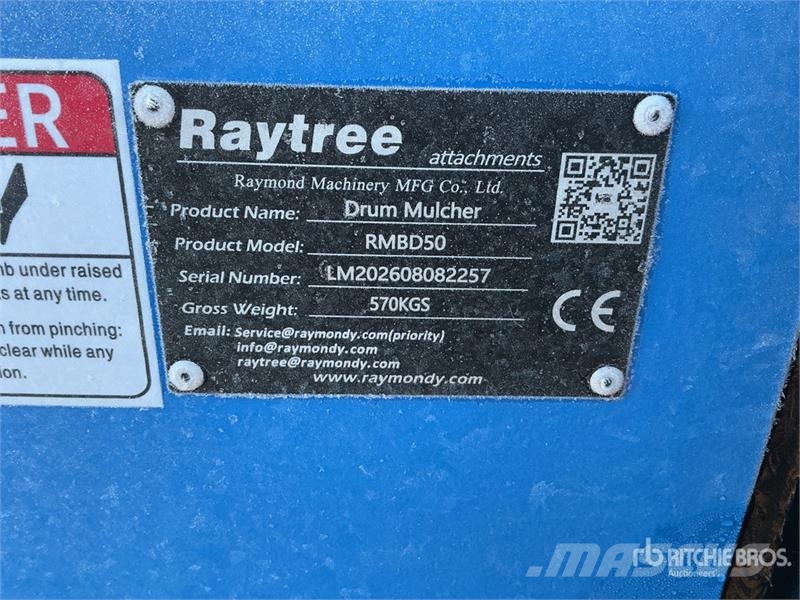 Raytree RMBD50 50 in Drum Skid Steer Mulcher (Unus Forstmulcher
