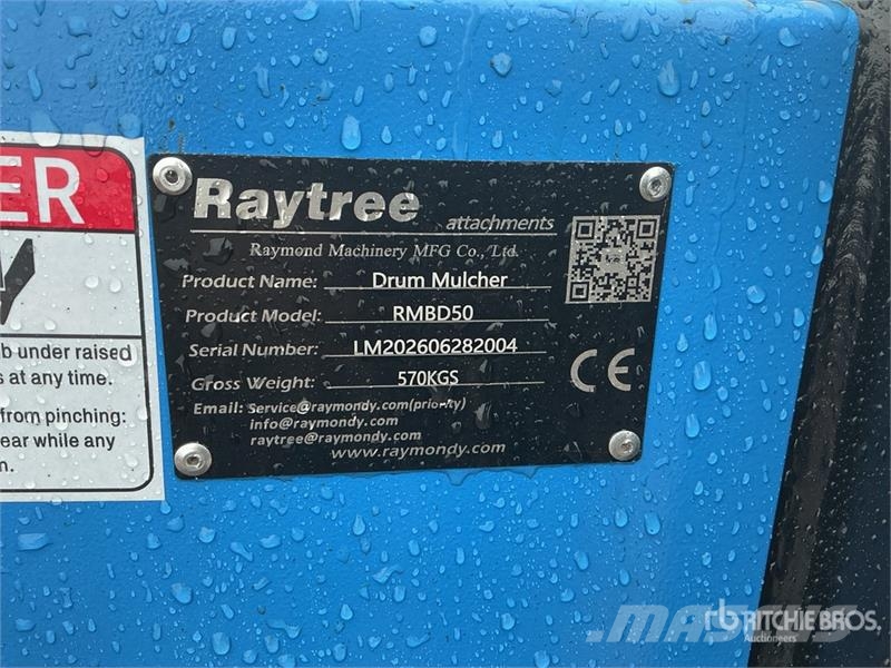 Raytree RMBD50 50 in Drum Skid Steer Mulcher (Unus Šumarski malčeri