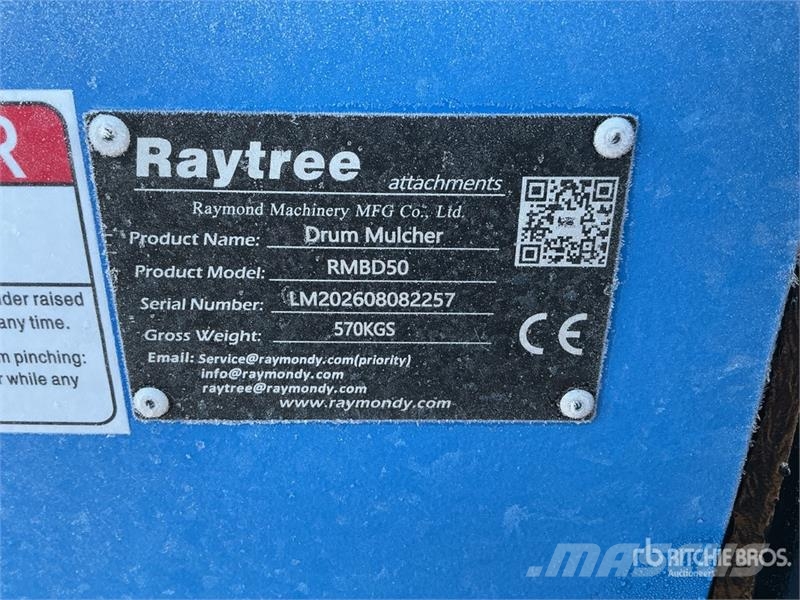 Raytree RMBD50 50 in Drum Skid Steer Mulcher (Unus Forstmulcher