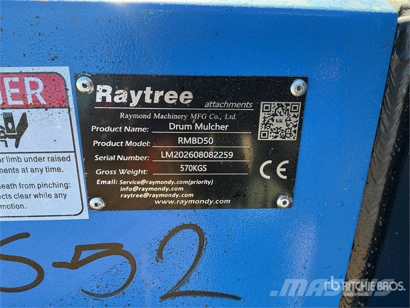 Raytree RMBD50 50 in Drum Skid Steer Mulcher (Unus Forstmulcher