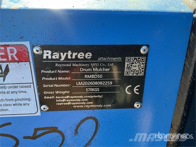 Raytree RMBD50 50 in Drum Skid Steer Mulcher (Unus Forstmulcher