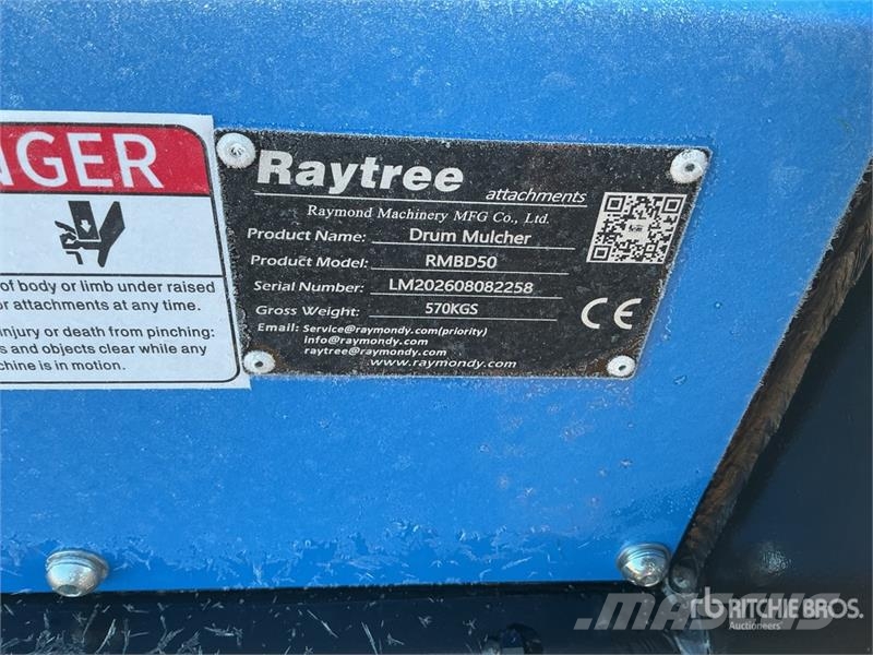 Raytree RMBD50 50 in Drum Skid Steer Mulcher (Unus Forstmulcher