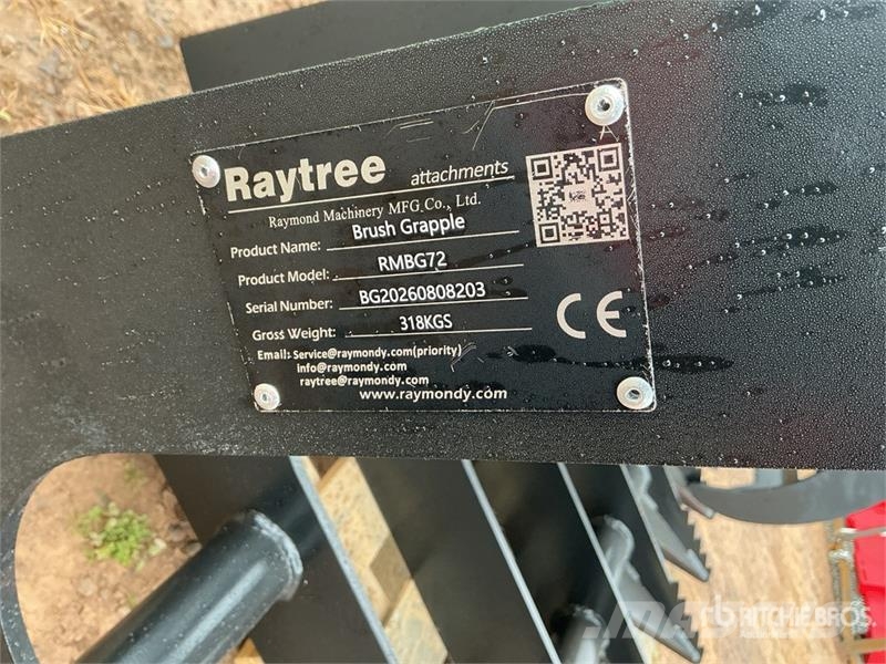 Raytree RMBG72 72 in Root Skid Steer Grapple (Unus Markolók
