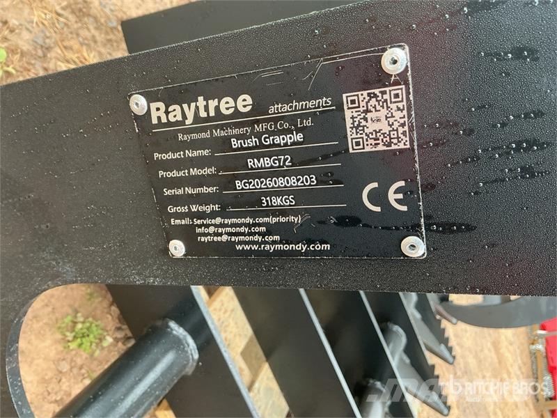 Raytree RMBG72 72 in Root Skid Steer Grapple (Unus Markolók