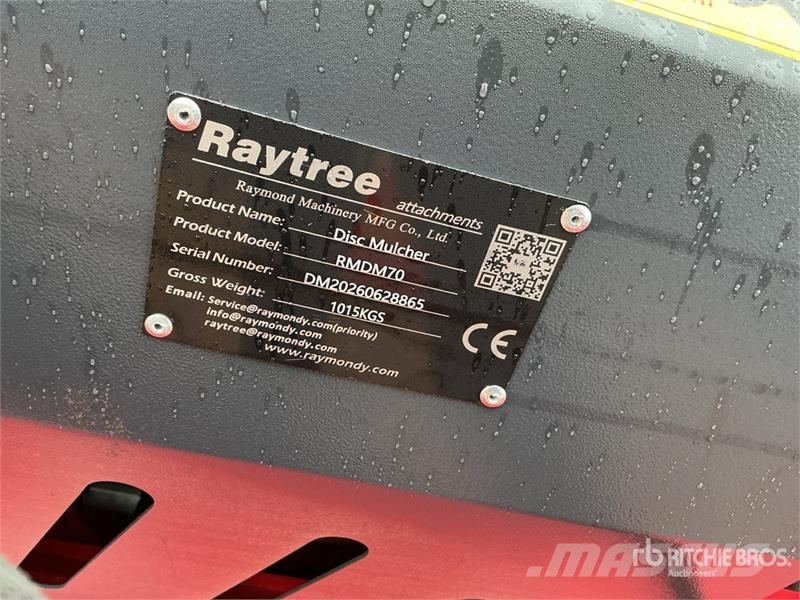  Raytree RMDM70 60 in Disc Skid Steer Mulcher (Unus Forstmulcher