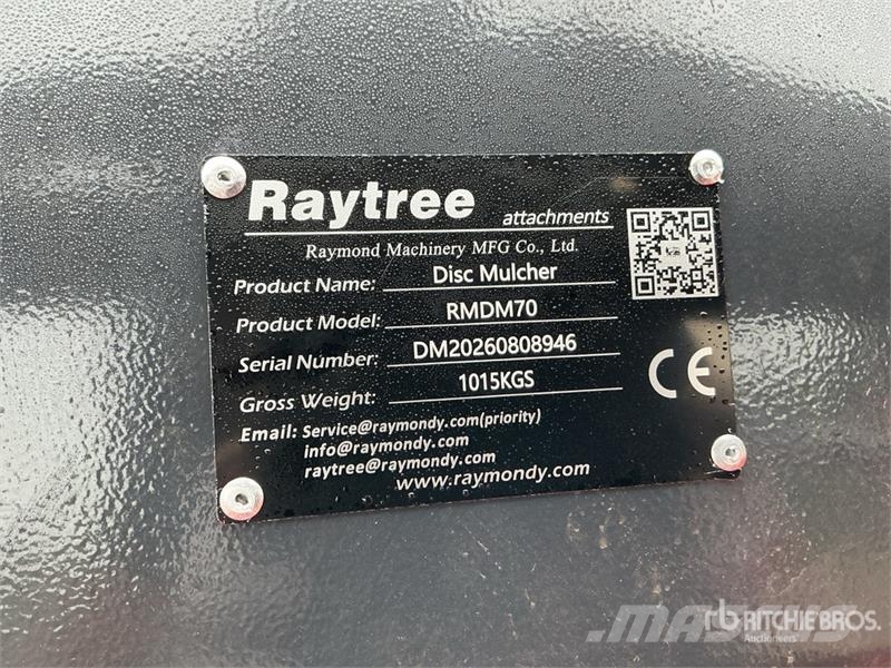 Raytree RMDM70 Disc Skid Steer Mulcher (Unused) Forestry mulchers