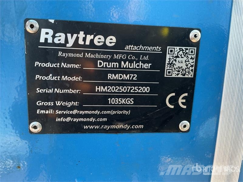 Raytree RMDM72 72 in Skid Steer Mulcher (Unused) Gozdarski mulčerji