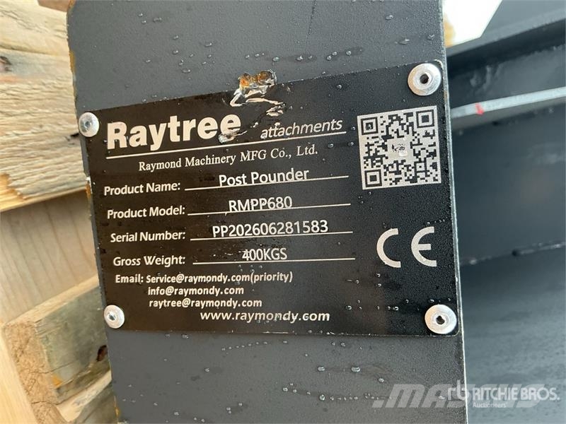 Raytree RMPP680 Skid Steer Post Driver (Unused) Gårds‐husdyr gjerder