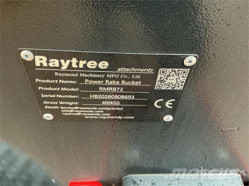 Raytree RMRB72 72 in Power Rake Skid Steer Bucket Kašike / Korpe
