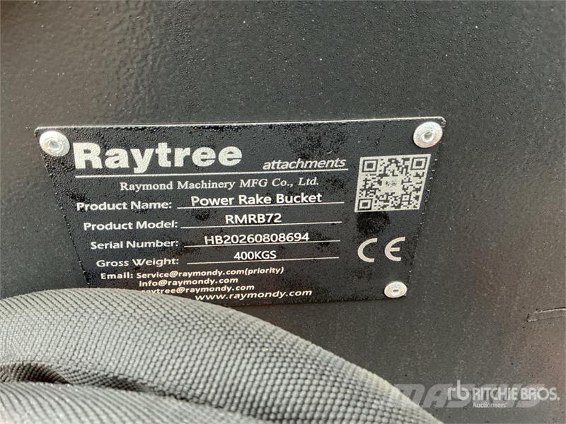 Raytree RMRB72 72 in Power Rake Skid Steer Bucket Kašike / Korpe