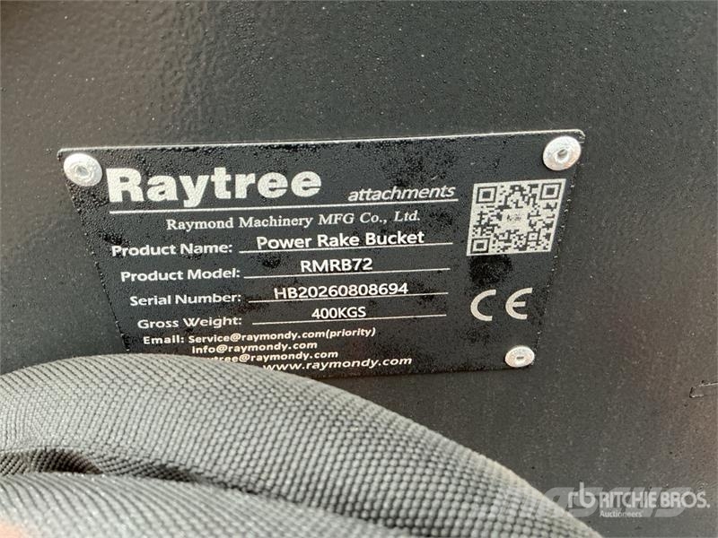 Raytree RMRB72 72 in Power Rake Skid Steer Bucket Kašike / Korpe