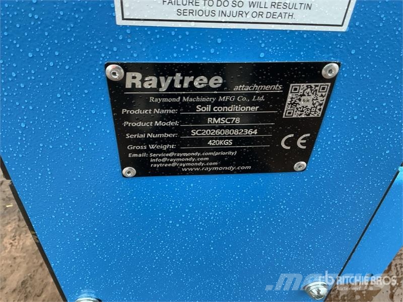 Raytree RMSC78 78 in Skid Steer Power Rake (Unused Rastrillos y henificadores