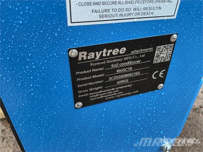  Raytree RMSC78 78 in Skid Steer Power Rake (Unused Rastrillos y henificadores