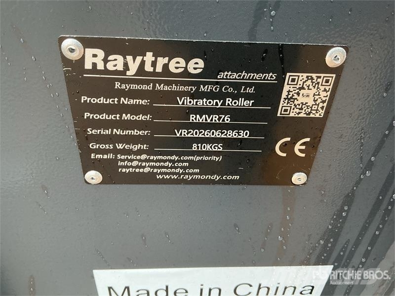 Raytree RMVR76 76 in Skid Steer Vibratory Roller ( Walsen