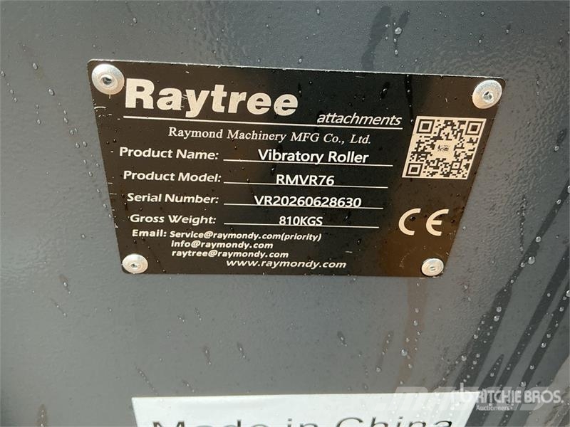 Raytree RMVR76 76 in Skid Steer Vibratory Roller ( Walsen